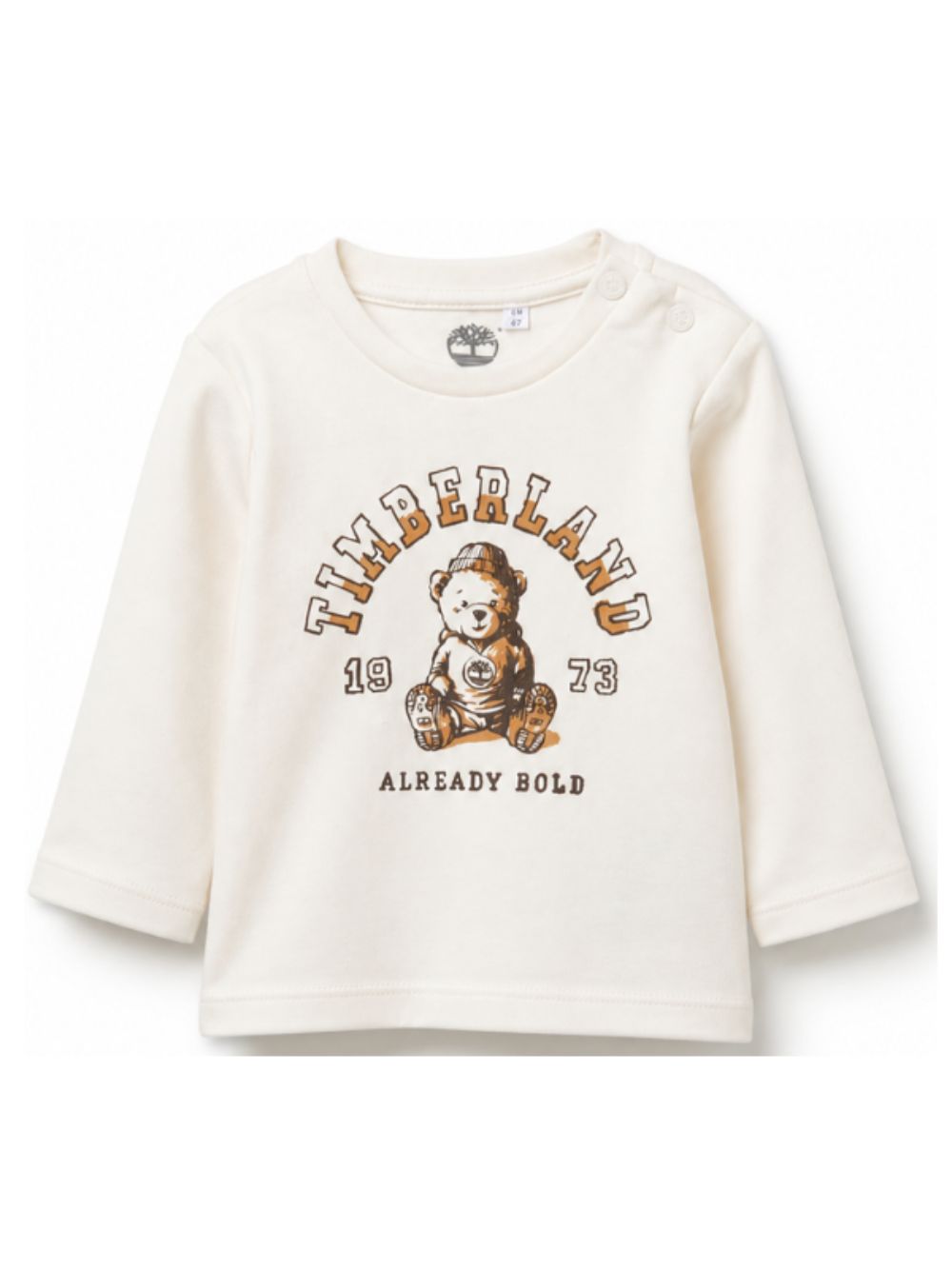 T-shirt per neonato Timberland Kids bianca con stampa grafica T61020 127 TIMBERLAND KIDS