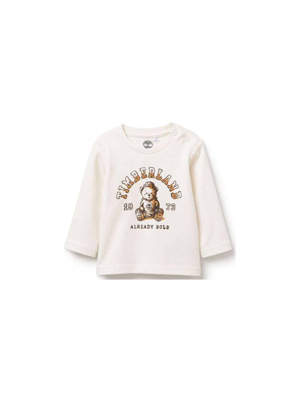 T-shirt per neonato Timberland Kids bianca con stampa grafica T61020 127 TIMBERLAND KIDS