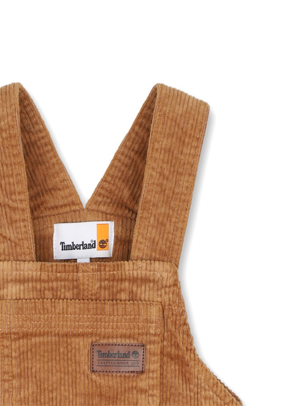 Salopette per neonato Timberland Kids marrone con trama a coste T61021 325 TIMBERLAND KIDS