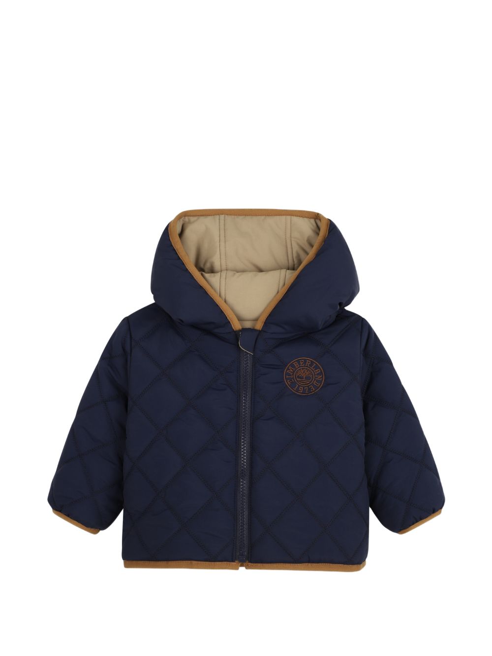 Giacca per neonato Timberland Kids blu con design reversibile trapuntata T61023 659 TIMBERLAND KIDS