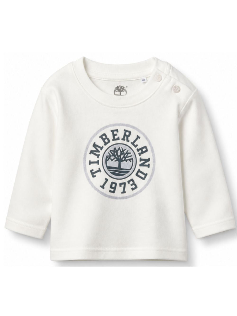 T-shirt per neonato Timberland Kids bianca con stampa grafica logo T61026 127 TIMBERLAND KIDS