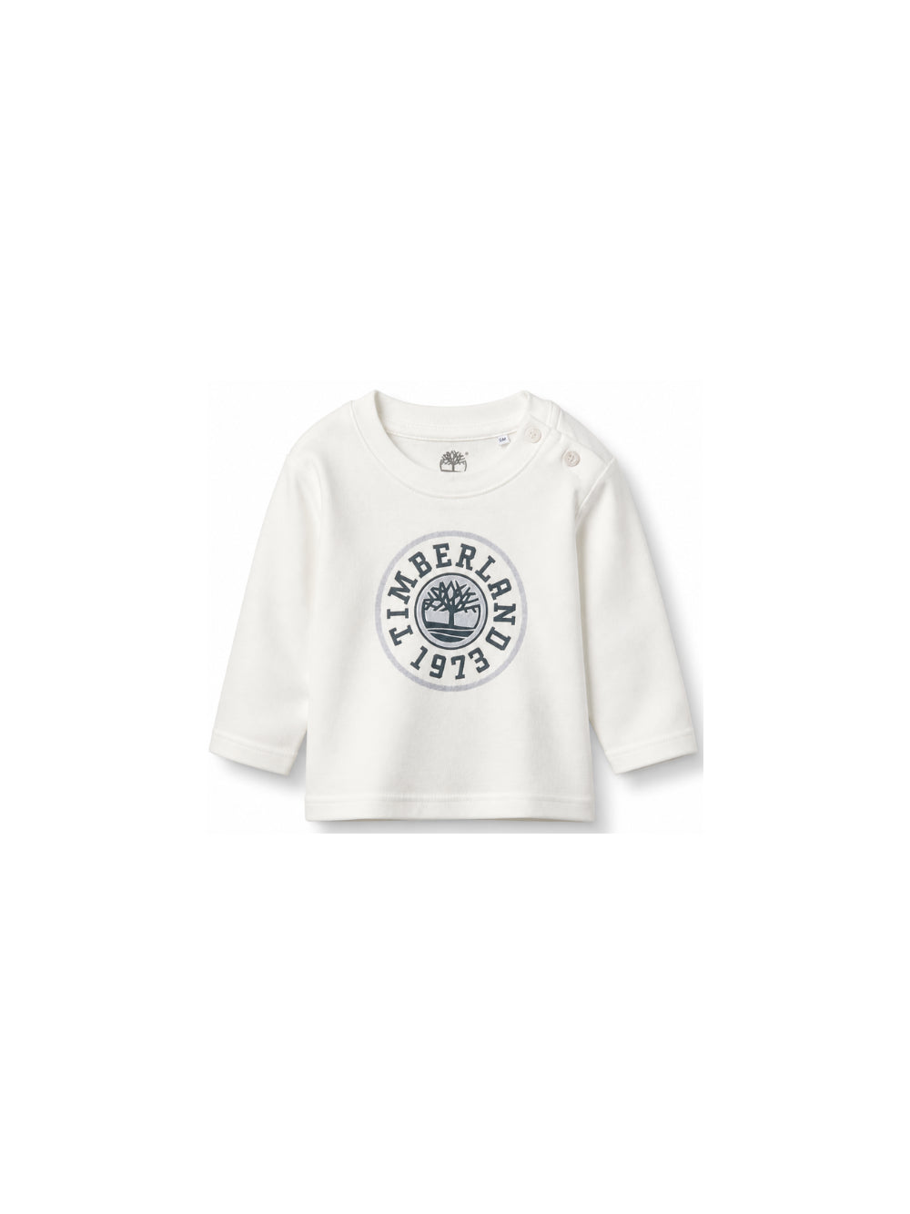 T-shirt per neonato Timberland Kids bianca con stampa grafica logo T61026 127 TIMBERLAND KIDS