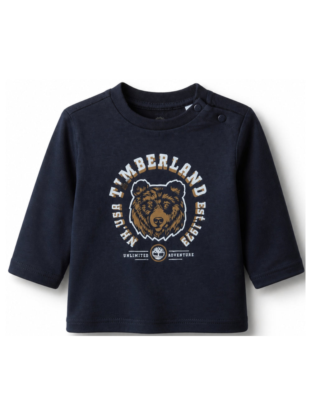 T-shirt per neonato Timberland Kids blu con stampa grafica T61029 849 TIMBERLAND KIDS