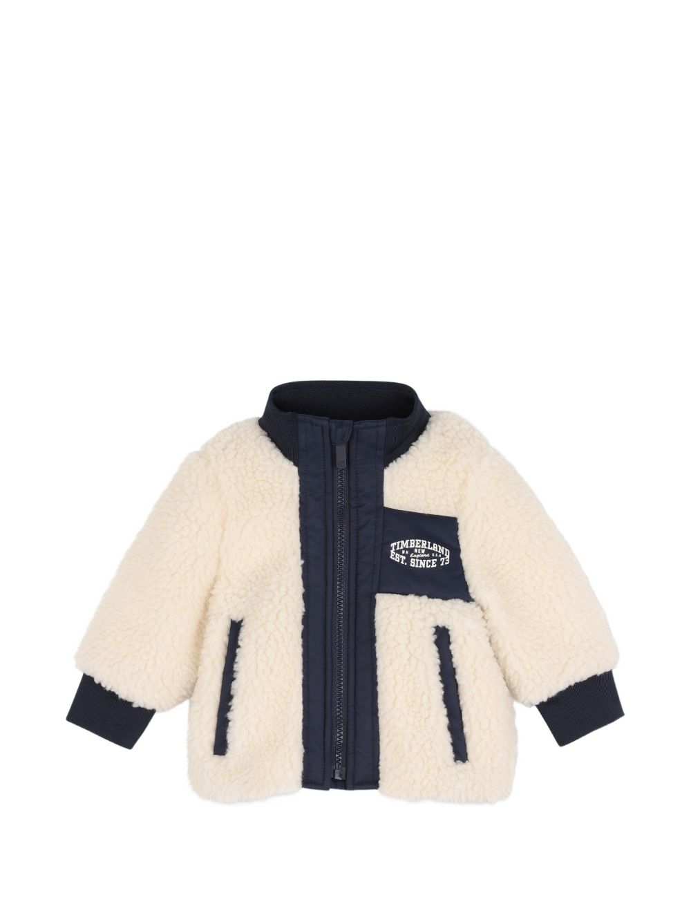 Giubbini per neonato Timberland Kids bianco con trama effetto lana T61032 127 TIMBERLAND KIDS