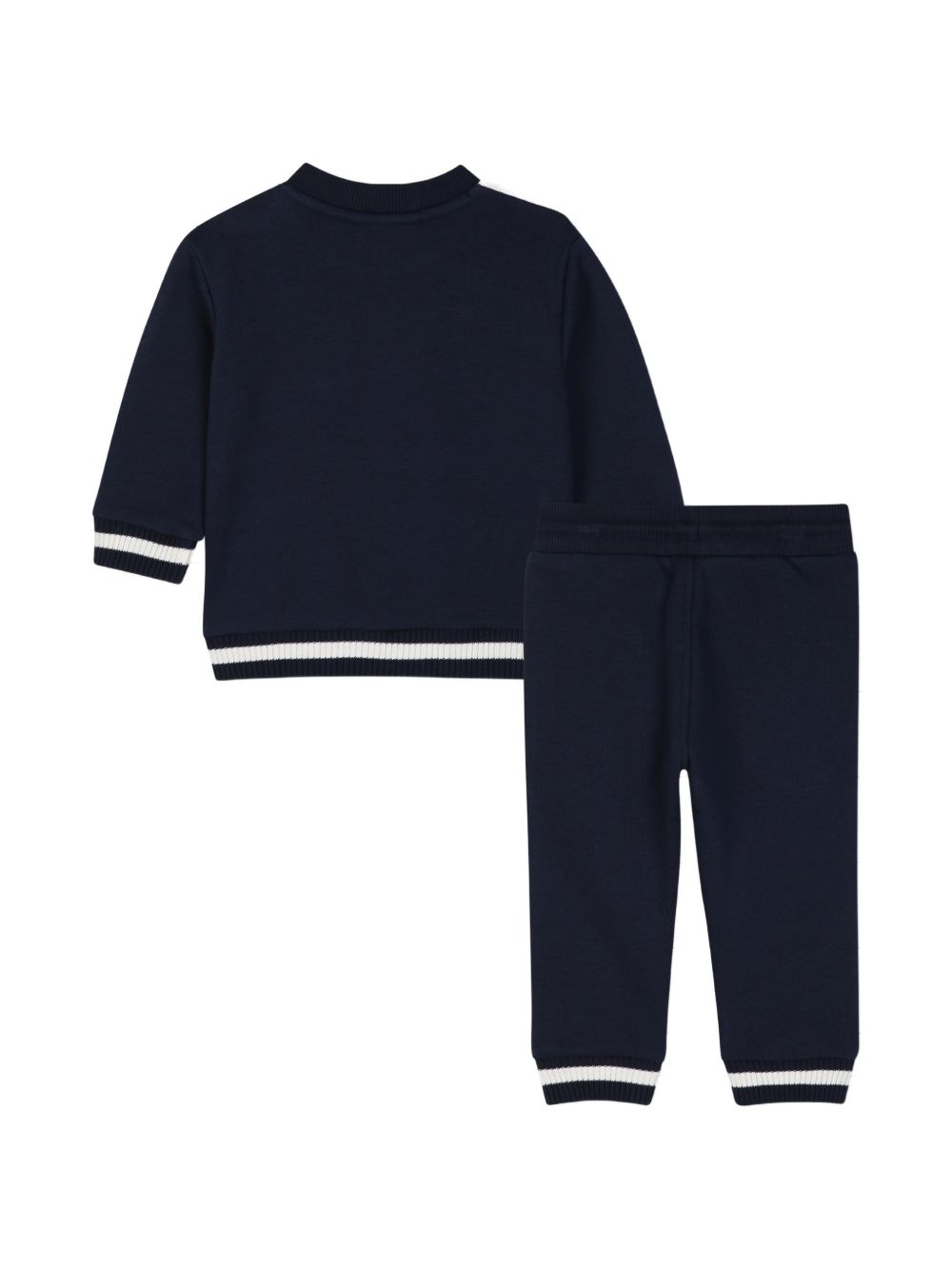 Set tuta sportiva per neonato Timberland Kids blu con stampa logo sul davanti T61037 849 TIMBERLAND KIDS
