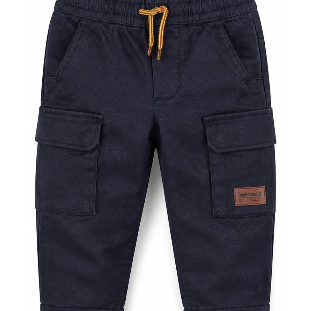 Pantaloni per neonato Timberland Kids blu con vita con coulisse T61041 849 TIMBERLAND KIDS