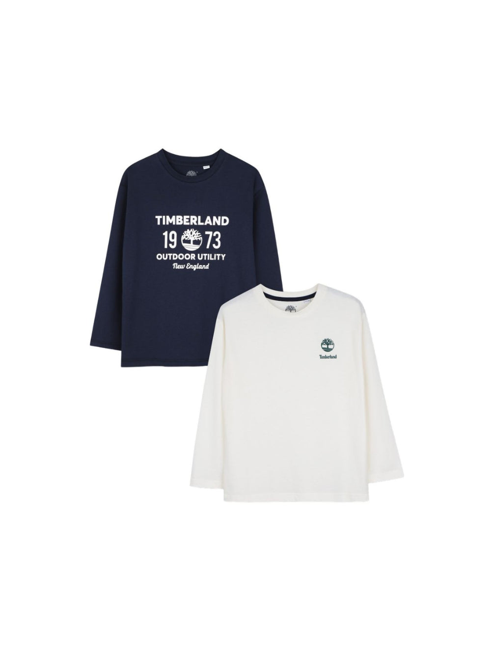 Set di due t-shirt per bambino Timberland Kids blu e bianca con stampa grafica T61047 849 TIMBERLAND KIDS