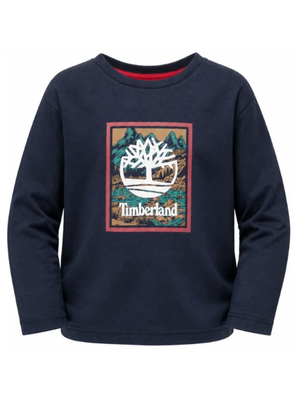 T-shirt per bambino Timberland Kids blu con stampa grafica T61052 849 TIMBERLAND KIDS