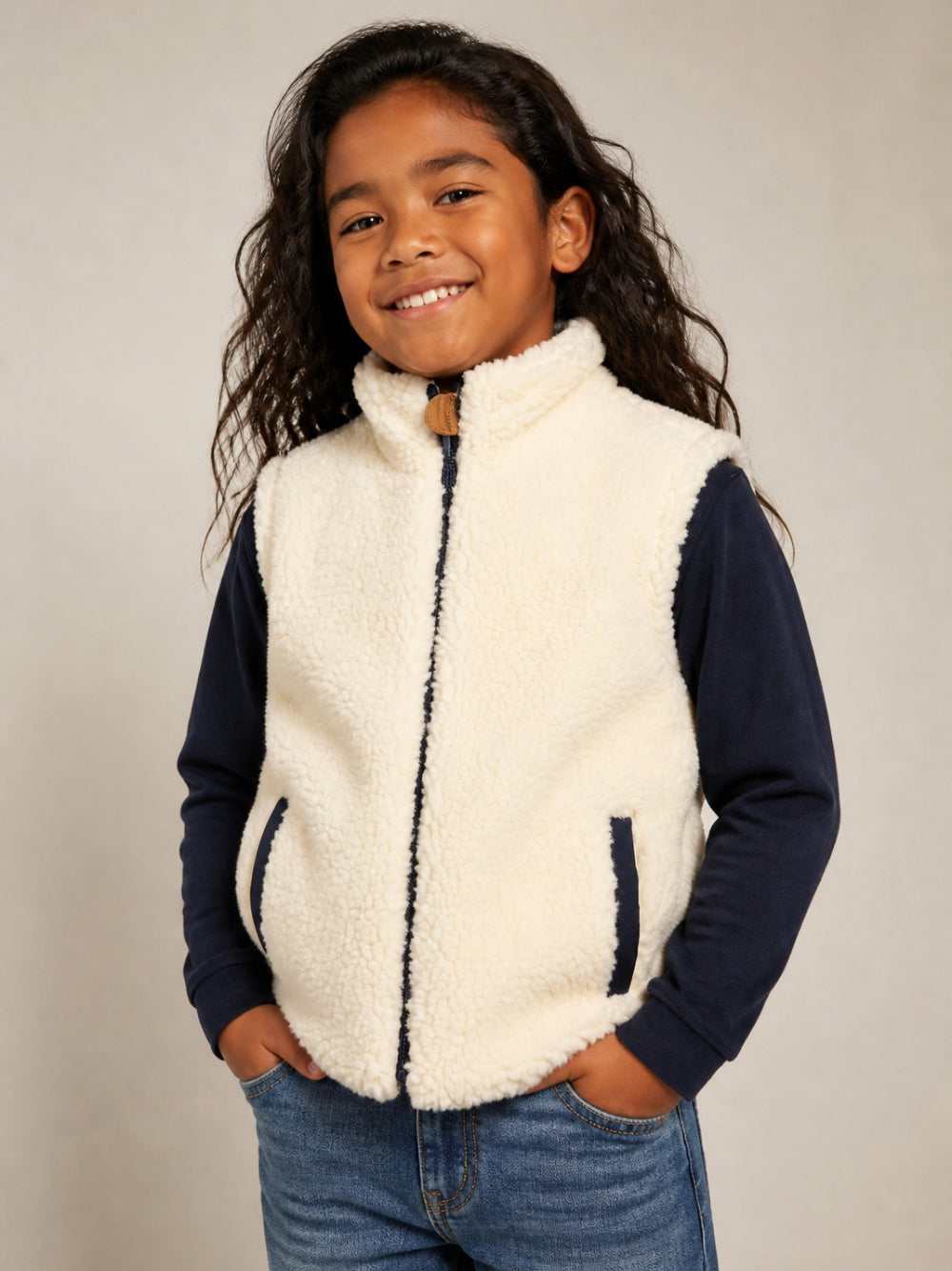 Gilet per bambino Timberland Kids multicolore con design reversibile T61059 849 TIMBERLAND KIDS