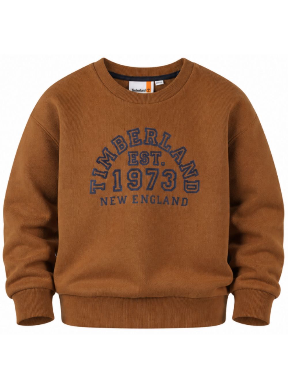 Felpa per bambino Timberland Kids marrone con stampa logo T61062 325 TIMBERLAND KIDS