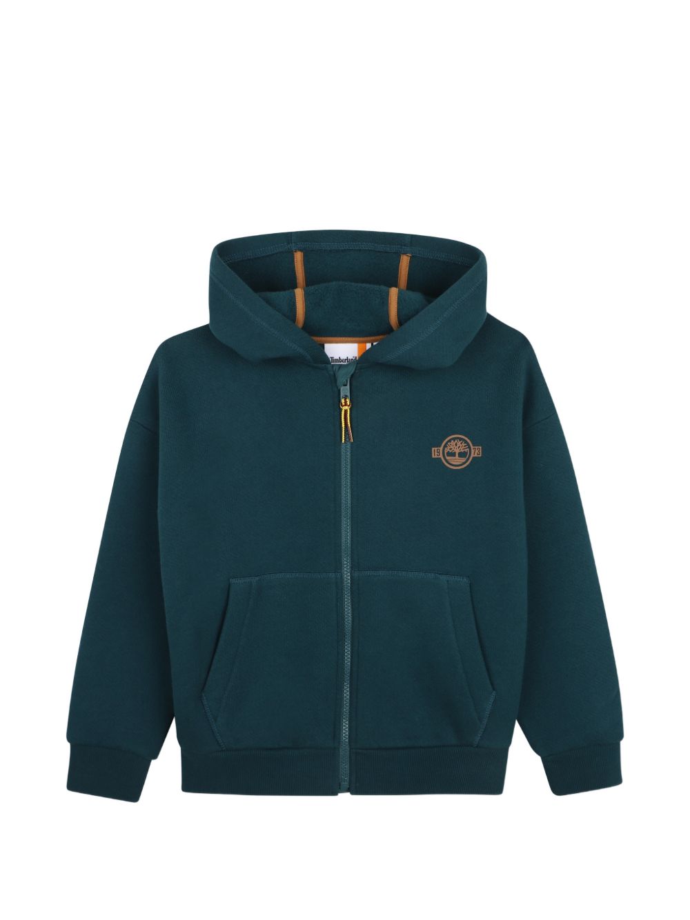 Felpa per bambino Timberland Kids verde con stampa del logo sul retro T61067 68R TIMBERLAND KIDS
