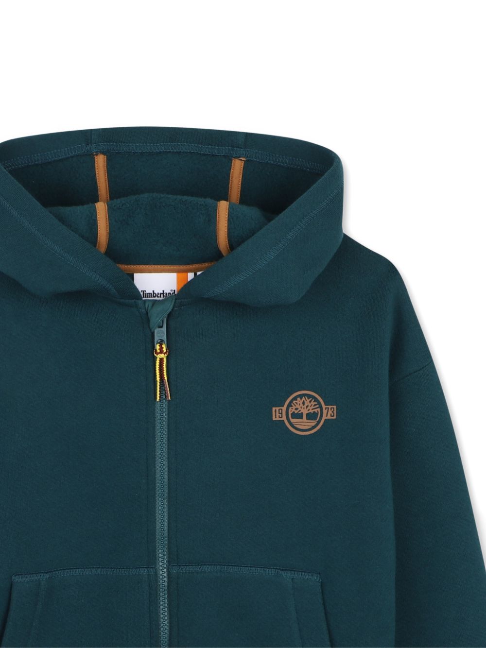 Felpa per bambino Timberland Kids verde con stampa del logo sul retro T61067 68R TIMBERLAND KIDS