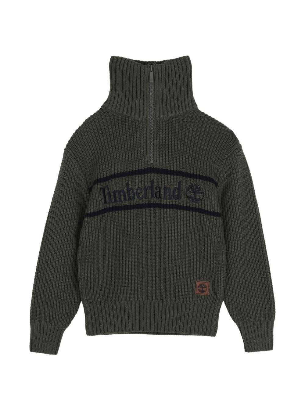 Maglione per bambino Timberland Kids verde con trama a coste T61082 730 TIMBERLAND KIDS