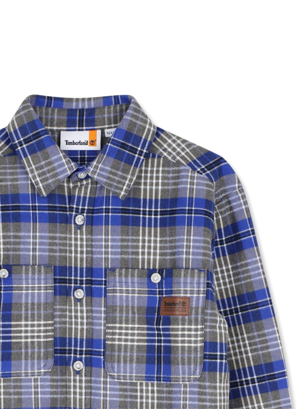 Camicia per bambino Timberland Kids blu con motivo a quadri T61087 829 TIMBERLAND KIDS
