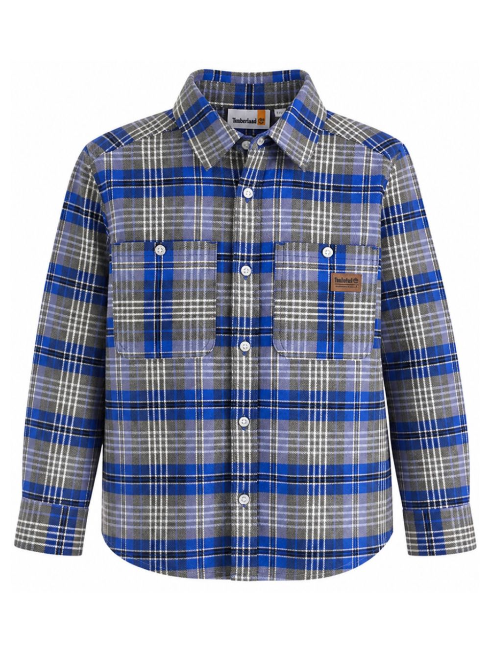 Camicia per bambino Timberland Kids blu con motivo a quadri T61087 829 TIMBERLAND KIDS