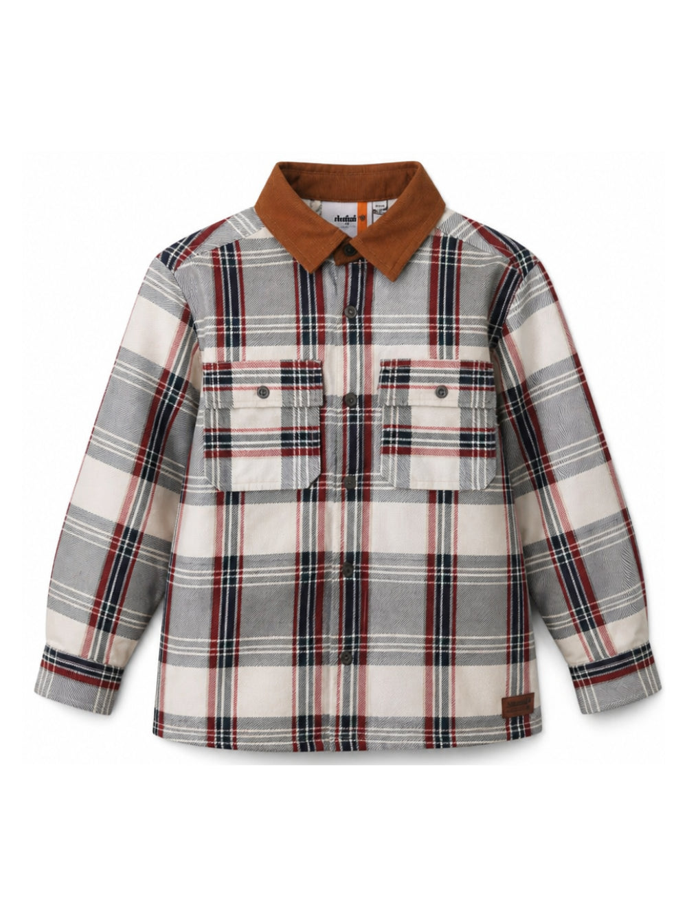 Camicia per bambino Timberland Kids multicolore con motivo a quadri T61088 127 TIMBERLAND KIDS