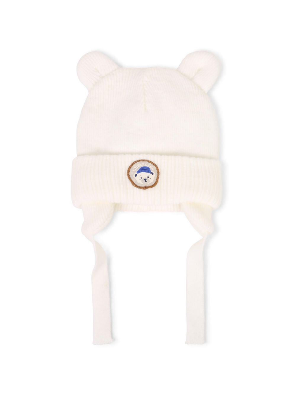 Berretto per neonato Timberland Kids bianco con dettaglio orsetto sul davanti T61093 127 TIMBERLAND KIDS