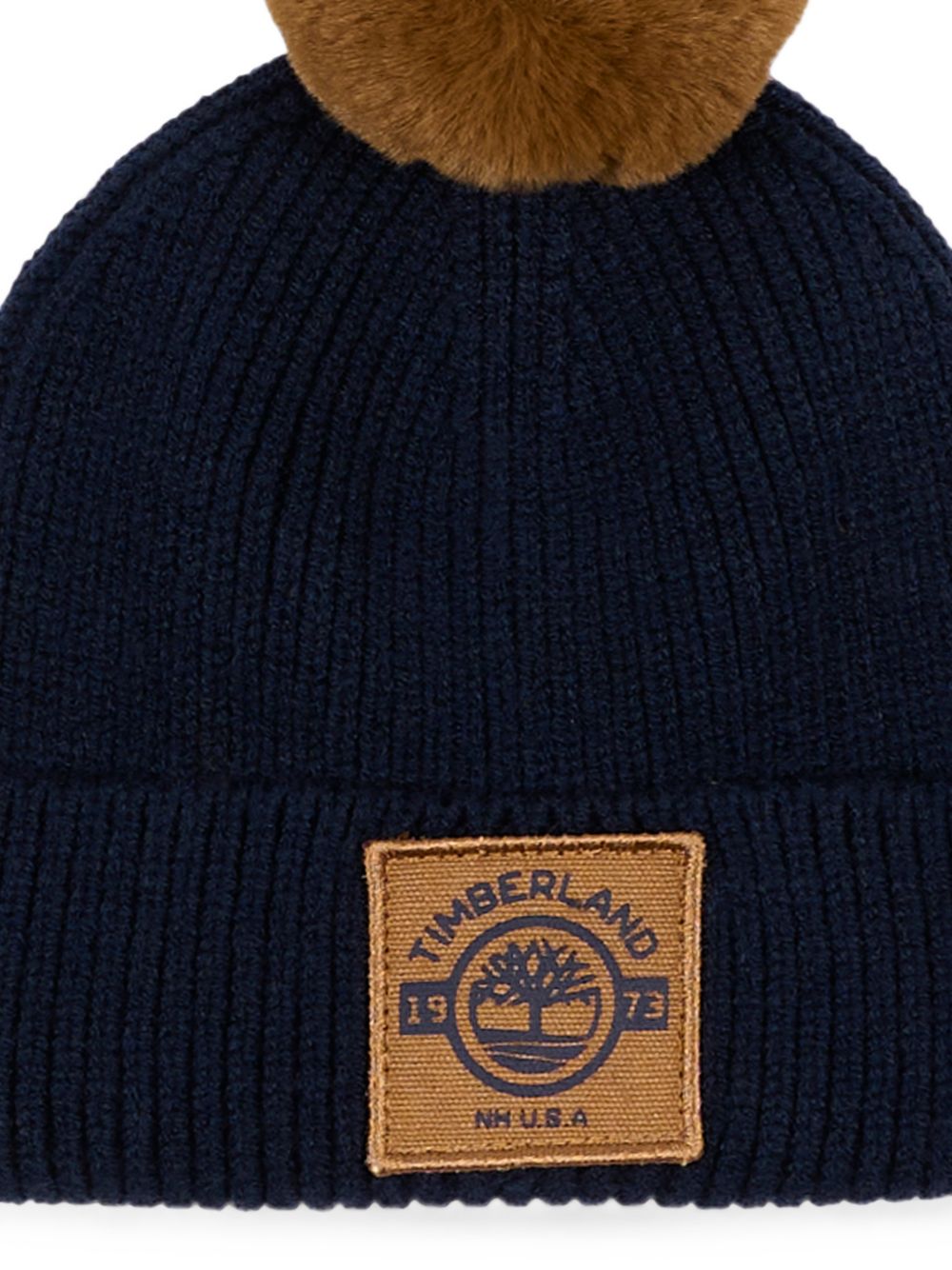 Cappello per bambino Timberland Kids blu con pompon T61095 849 TIMBERLAND KIDS
