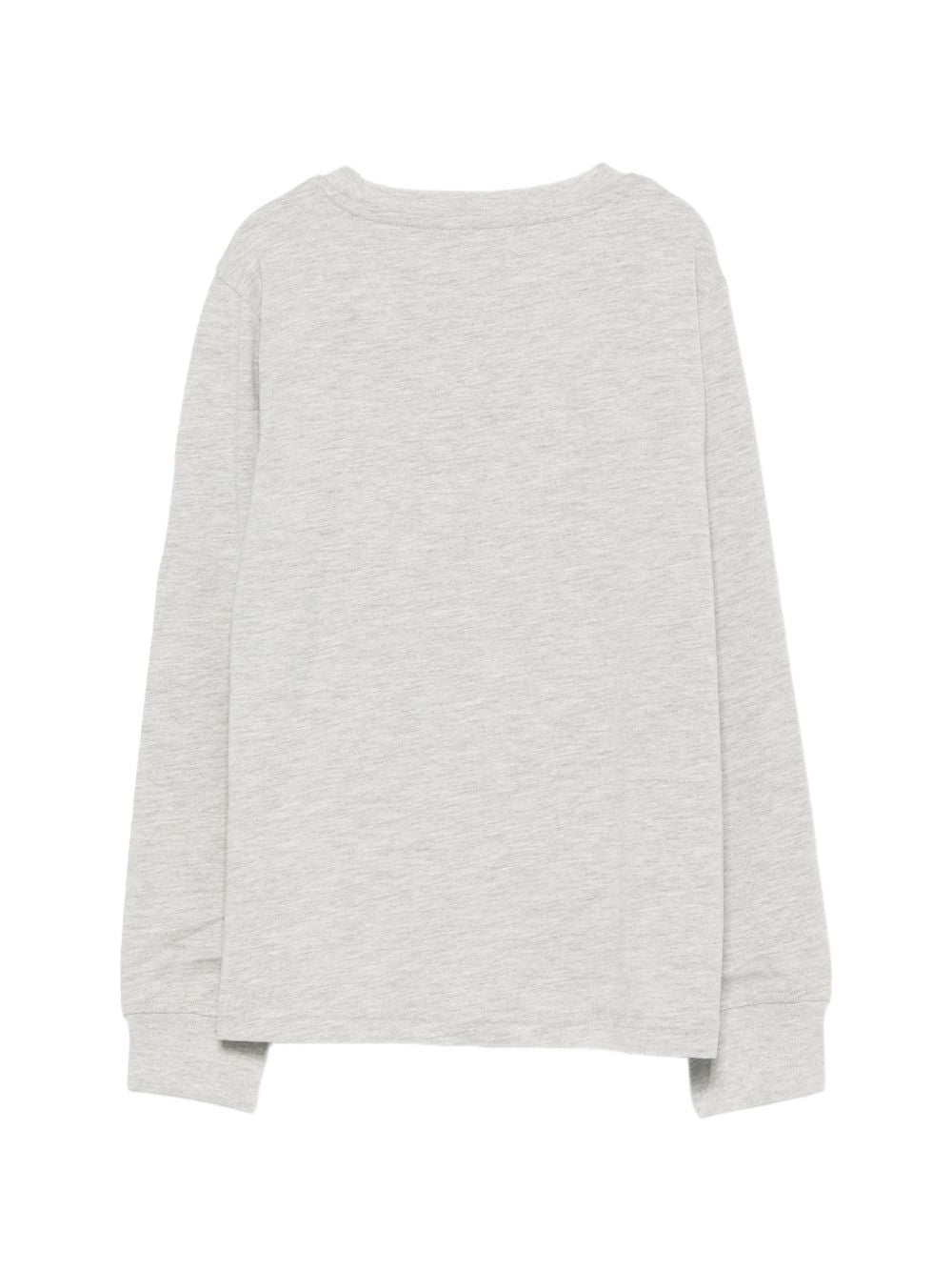 T-shirt per bambino Trussardi Kids grigio con stampa logo sul davanti TBA26015TS GREY LIGHT MELANGE TRUSSARDI KIDS