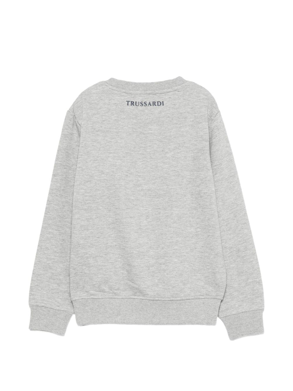 Felpa per bambino Trussardi Kids grigio con effetto mélange TBA26020FE GREY LIGHT MELANGE TRUSSARDI KIDS