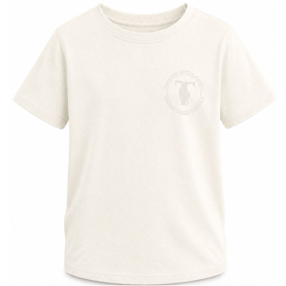 T-shirt per bambino Trussardi Kids bianca con stampa con logo sul petto TBA26022TS OFF-WHITE TRUSSARDI KIDS