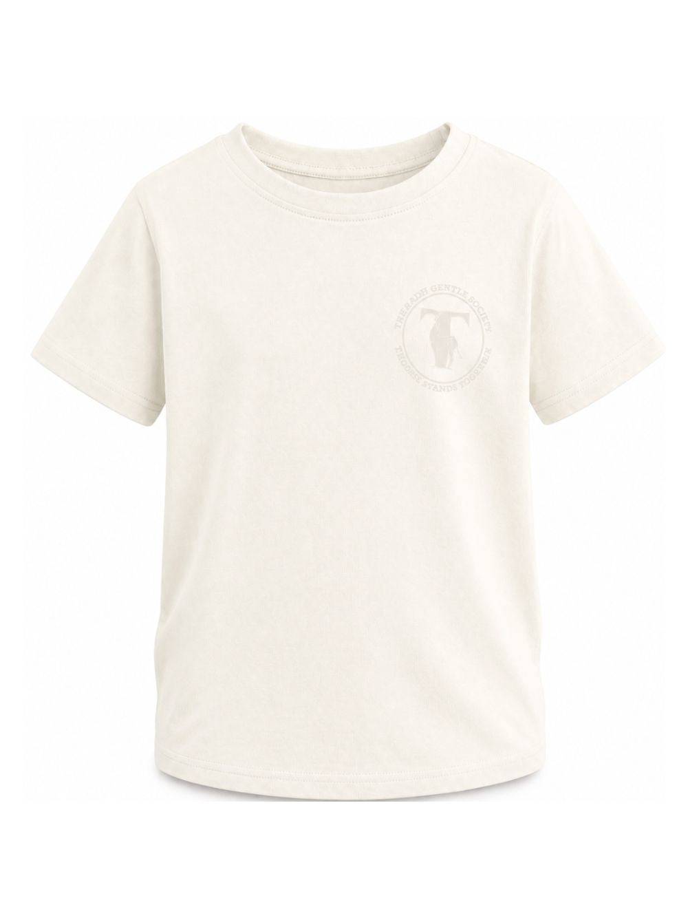 T-shirt per bambino Trussardi Kids bianca con stampa con logo sul petto TBA26022TS OFF-WHITE TRUSSARDI KIDS