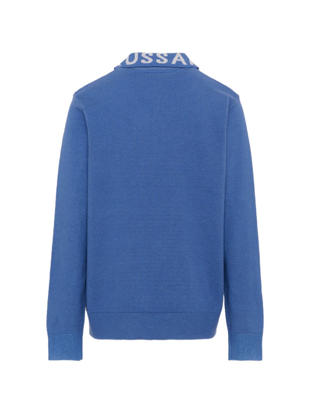 Polo per bambino Trussardi Kids blu con chiusura a zip TBA26046PO AVIO TRUSSARDI KIDS