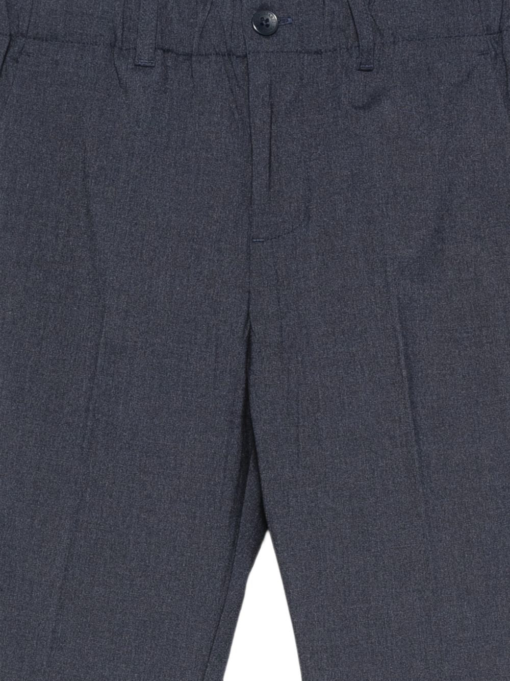 Pantaloni per bambino Trussardi Kids blu con chiusura frontale con bottone TBA26064PA BLUE NAVAL TRUSSARDI KIDS