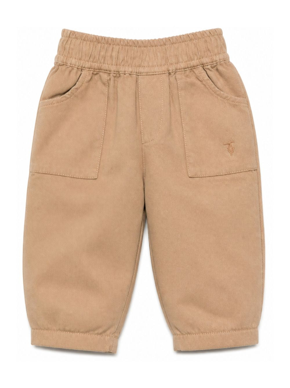 Pantaloni per neonato Trussardi Kids marroni con due tasche applicate frontali TIA26117PA BROWN TRUSSARDI KIDS