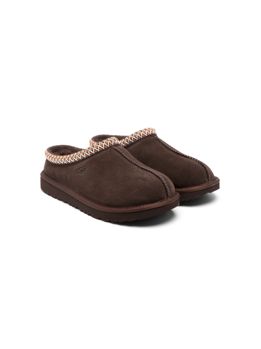 Ciabbatte Tasman II per bambina Ugg Kids marrone con dettaglio intrecciato 1019066K DDC UGG KIDS