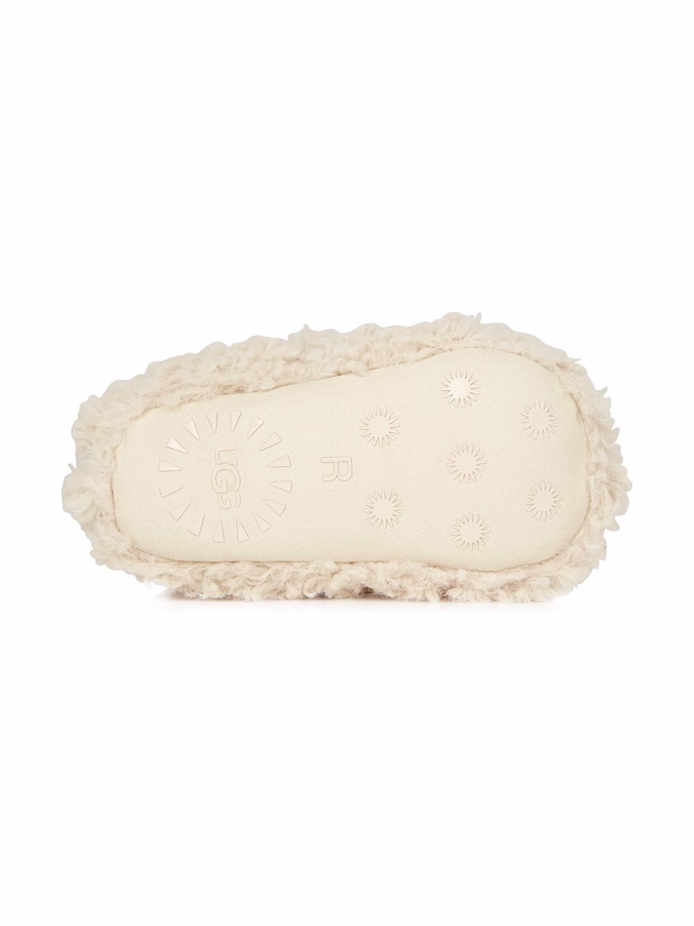 Stivaletti per neonati UGG Kids bianco con texture teddy 1121045I NCFF UGG KIDS