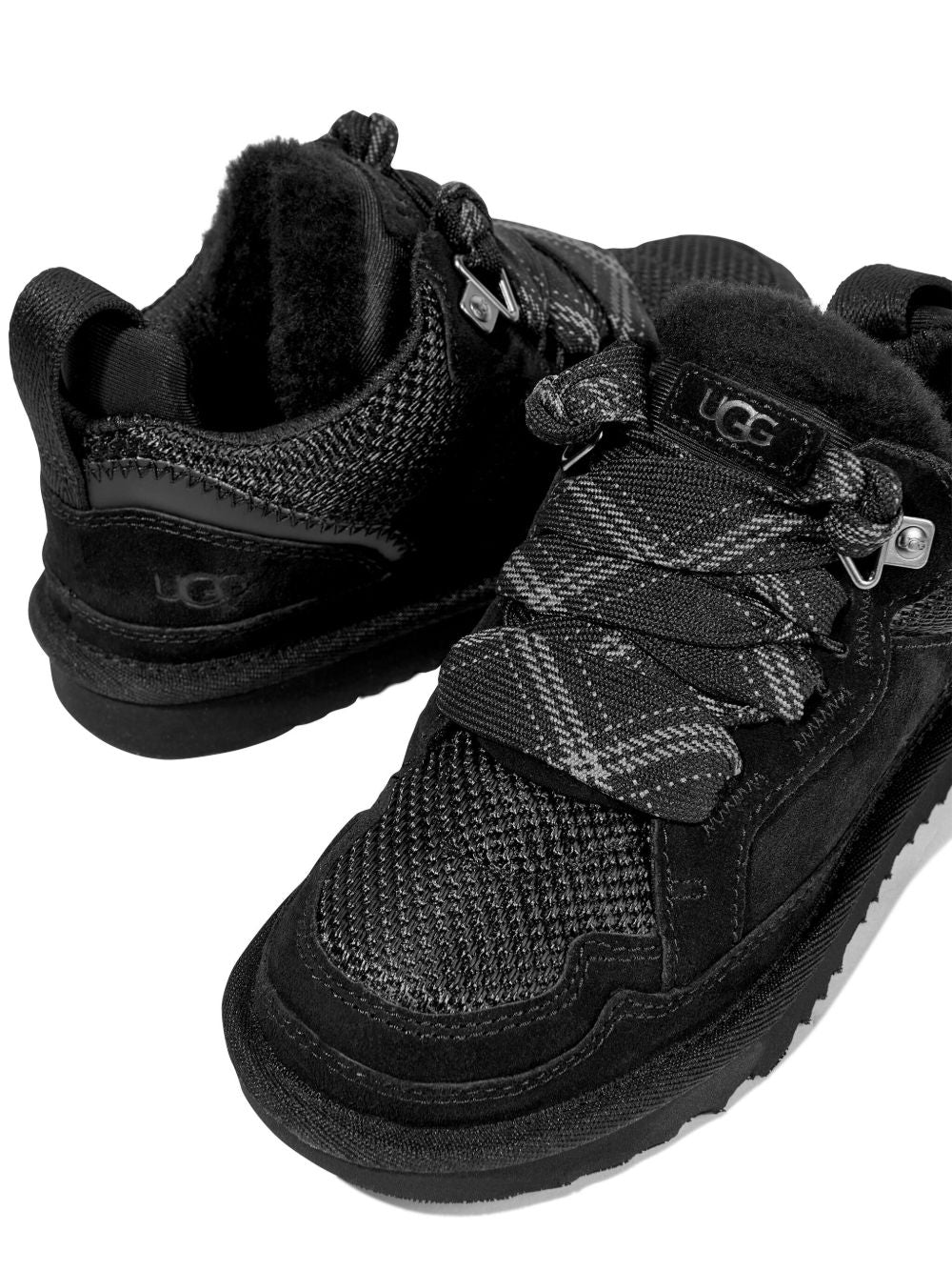 Sneakers Lowmel per bambino Ugg Kids nere con design a inserti 1152410K BLK UGG KIDS