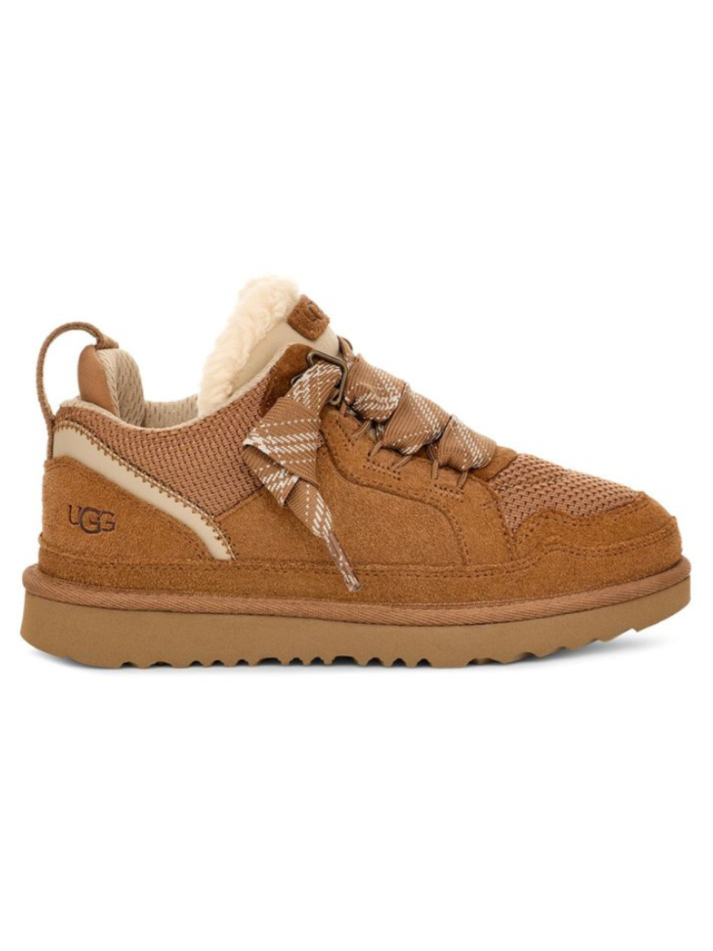 Sneakers Lowmel per bambino UGG Kids marrone con logo sul retro inciso 1152410K CHE UGG KIDS