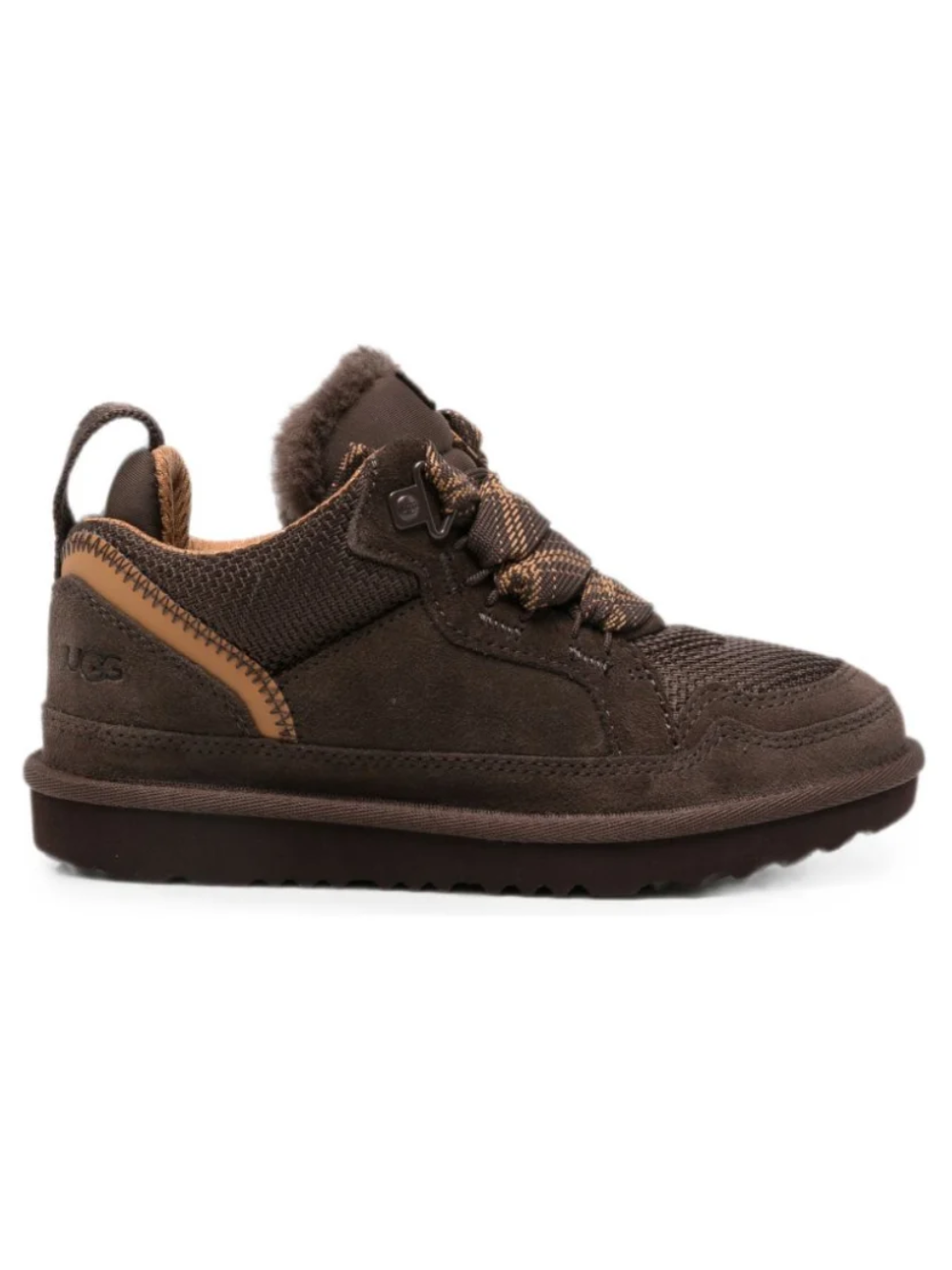 Sneakers Lowmel per bambini Ugg Kids marroni con tomaia in camoscio e tessuto 1152410K DDC UGG KIDS