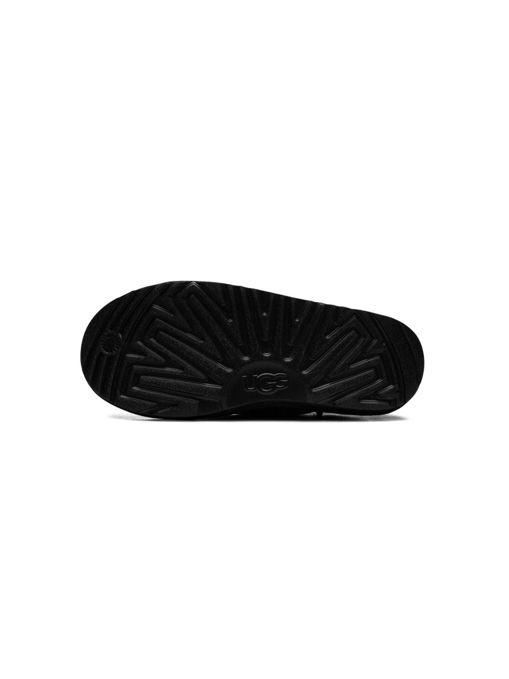 Stivali Classic Ultra Mini Stretch Cuff per bambini UGG Kids neri con gambale in tessuto a coste 1157702T BLK UGG KIDS
