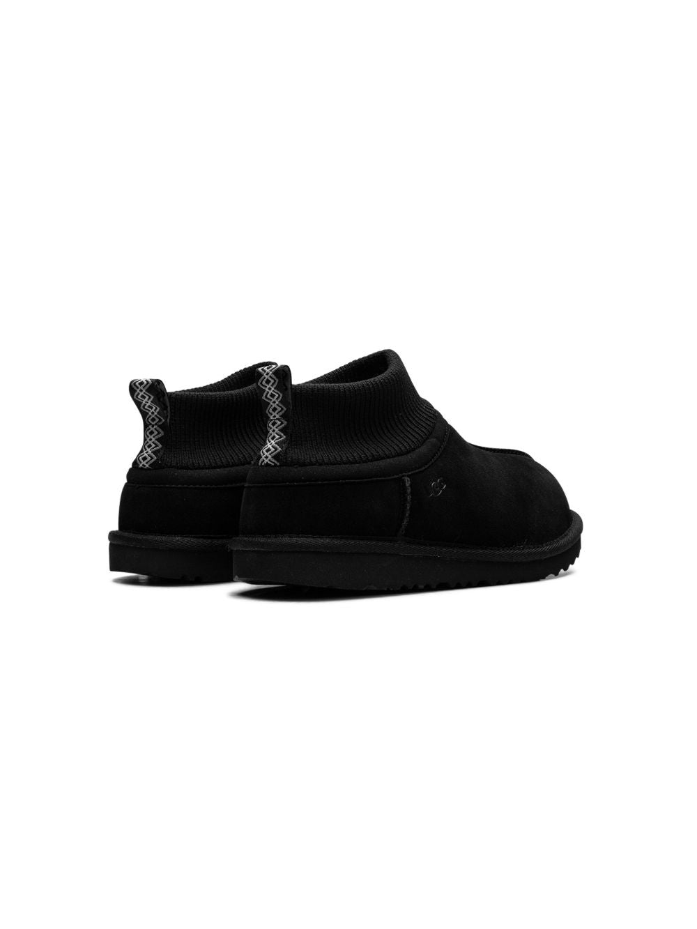Stivali Classic Ultra Mini Stretch Cuff per bambini UGG Kids neri con gambale in tessuto a coste 1157702T BLK UGG KIDS