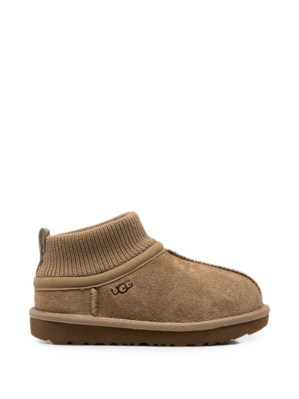 Stivali per bambini Ugg Kids marroni con bordo in maglia 1157702T LBNZ UGG KIDS