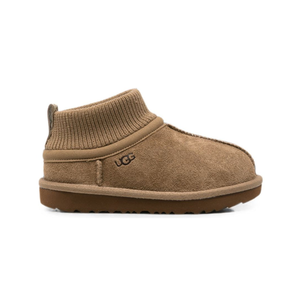 Stivali per bambini Ugg Kids marroni con bordo in maglia 1157702T LBNZ UGG KIDS