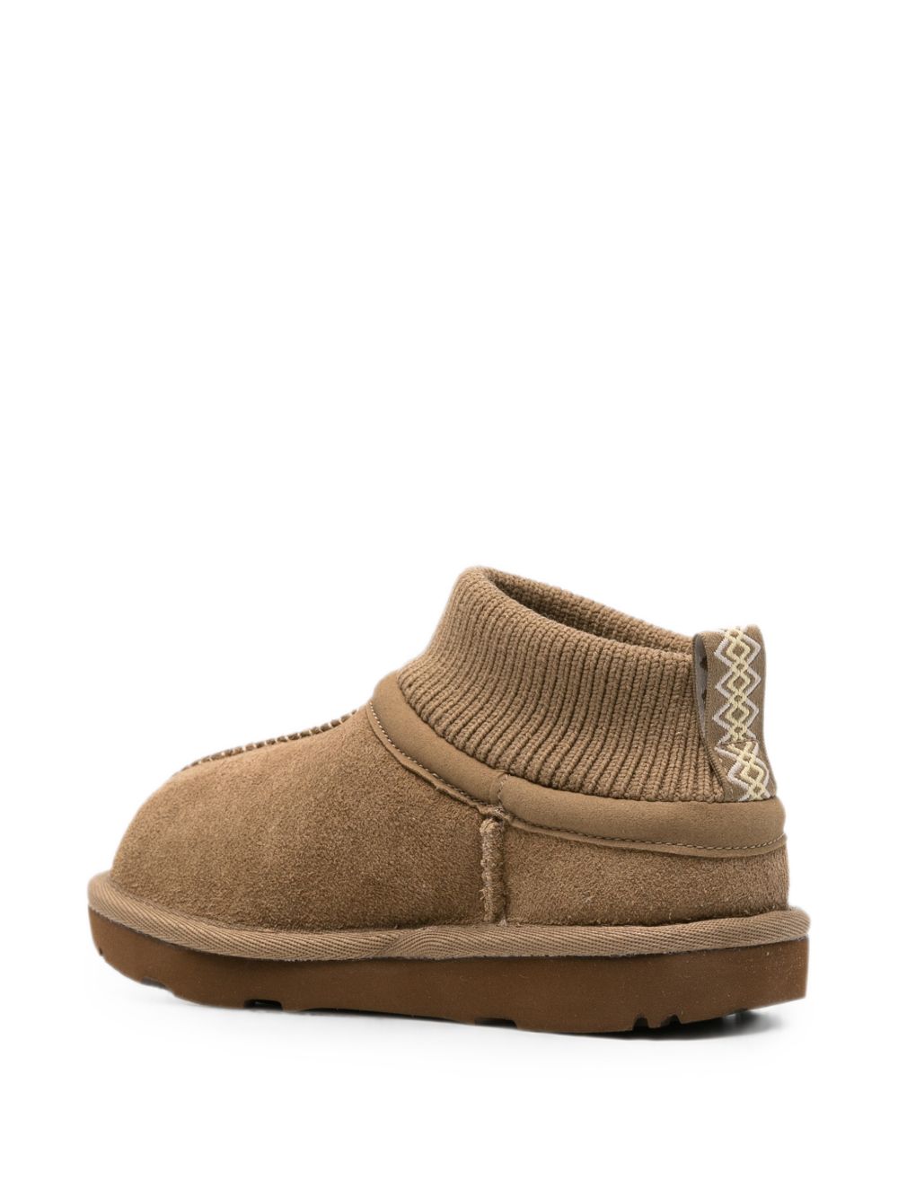 Stivali per bambini Ugg Kids marroni con bordo in maglia 1157702T LBNZ UGG KIDS