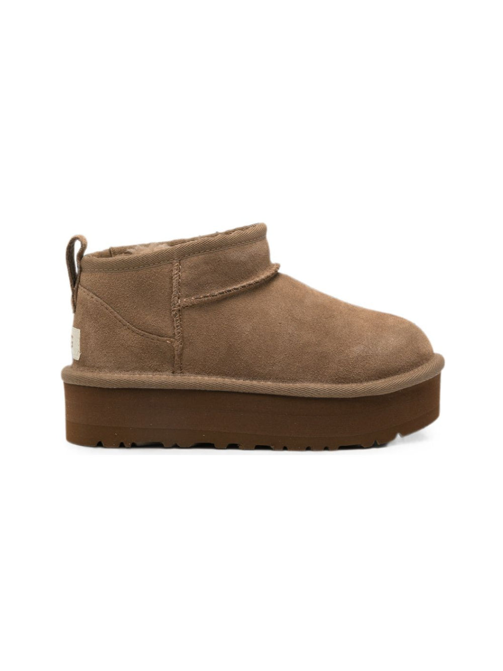 Stivali Ultra Mini Platform per bambina Ugg Kids marrone con suola a carrarmato 1157791K LBNZ UGG KIDS