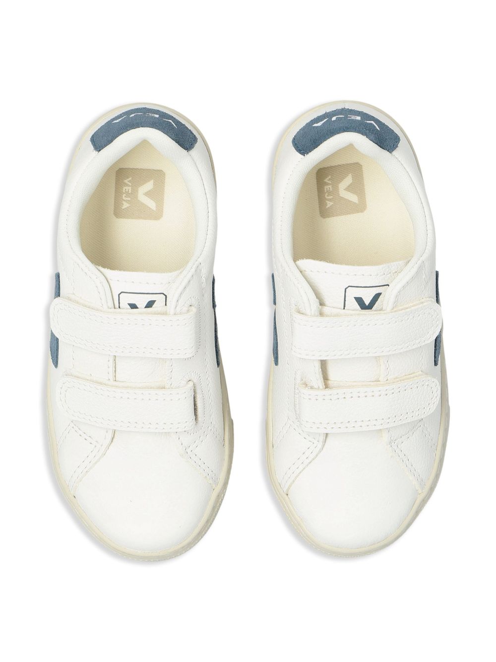Sneakers V-90 per bambini Veja Kids bianche con chiusura a strappi SV0520643 EXTRA WHITE CALIFORNIA VEJA KIDS