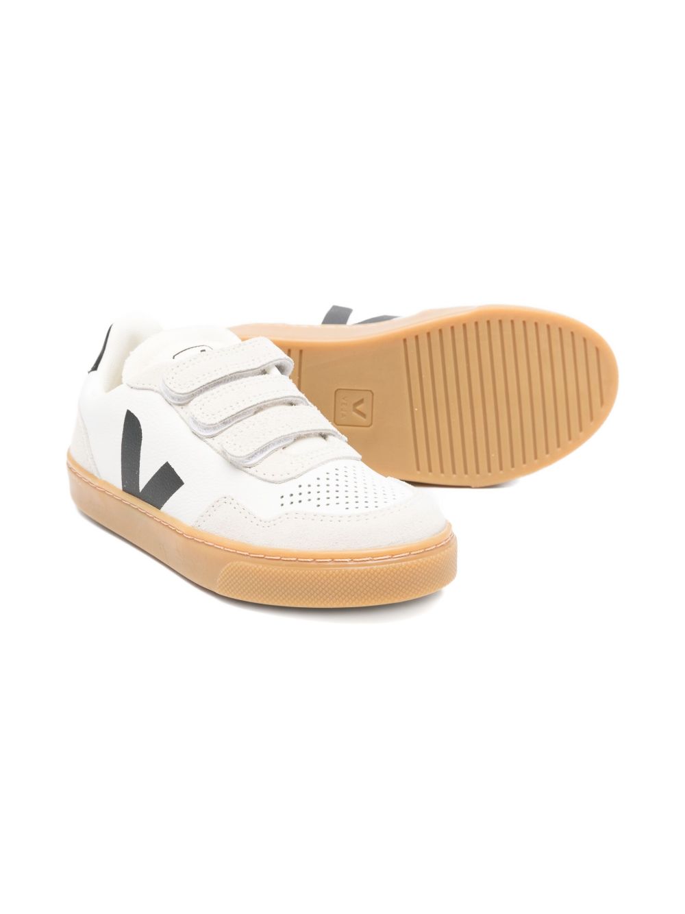 Sneakers per bambini VEJA Kids bianche con applicazione logo SX2021006 WHITE BLACK NATURAL VEJA KIDS