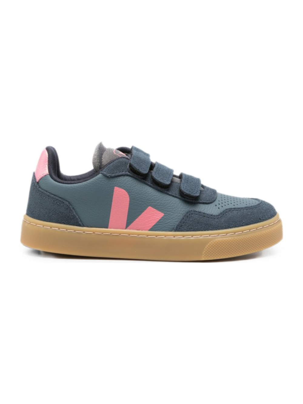 Sneakers V-90 per bambina Veja Kids blu con chiusura a strappi SX2021783 CALIFORNIA MARY NAUTICO VEJA KIDS
