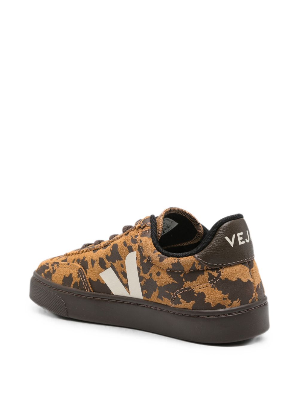 Sneakers per bambina Veja Kids marrone cammello con punte arrotondate SY0322313 CAMEL WILD COUNTRY VEJA KIDS