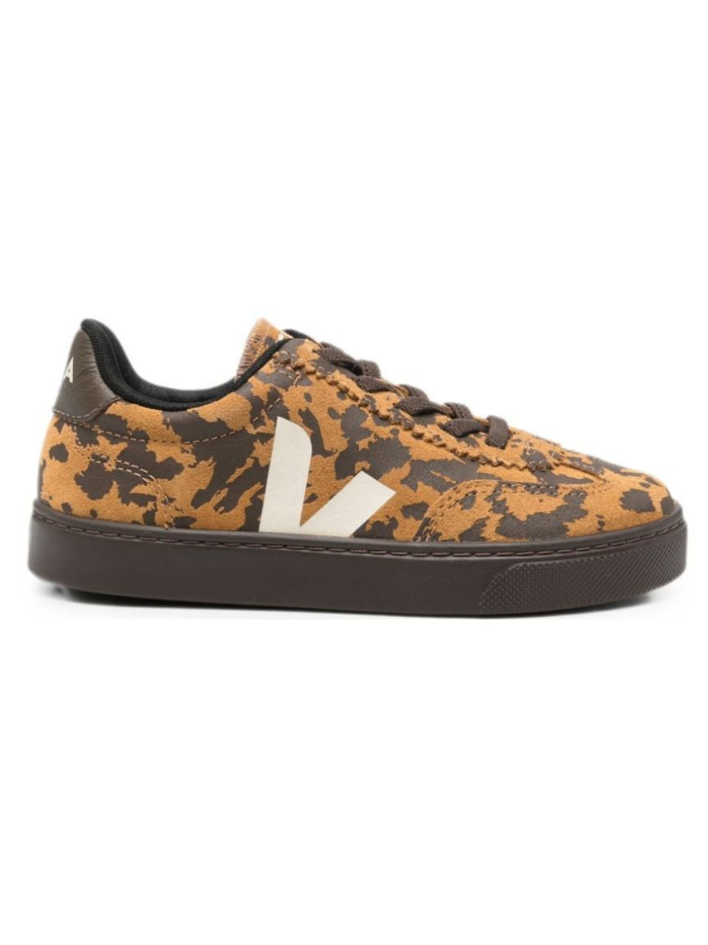 Sneakers per bambina Veja Kids marrone cammello con punte arrotondate SY0322313 CAMEL WILD COUNTRY VEJA KIDS