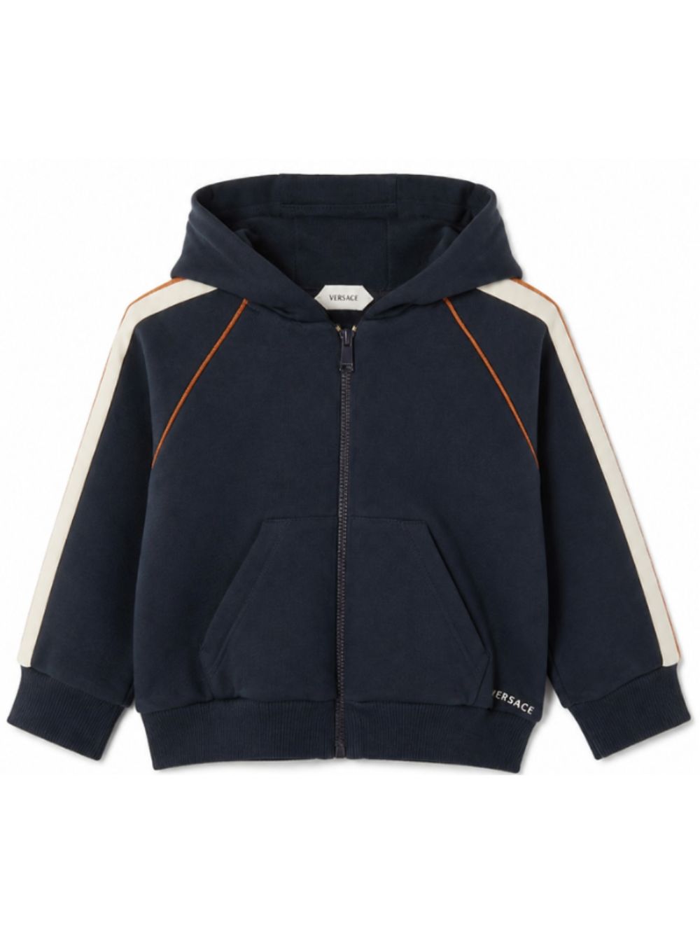 Felpa per neonato Versace Kids blu con logo sul davanti 10251711A18120 6UG70 VERSACE KIDS