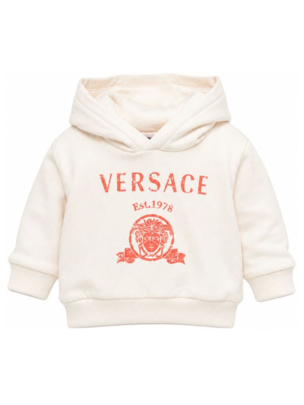 Felpa per neonato Versace Kids beige con stampa grafica 10252521A18126 2YE00 VERSACE KIDS