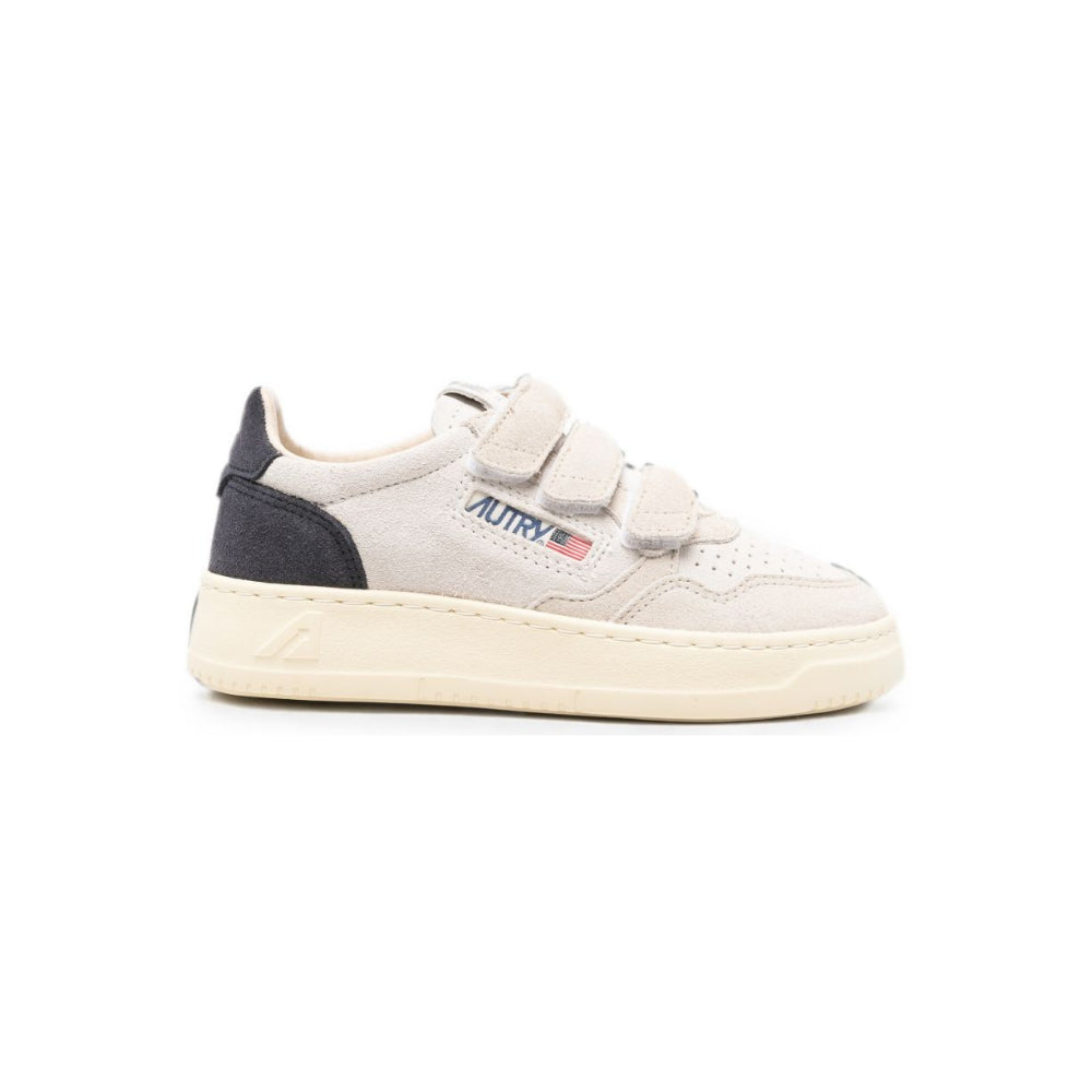 Sneakers per bambini Autry Kids bianche con baffo nero KILK TS29 AuTRY KIDS