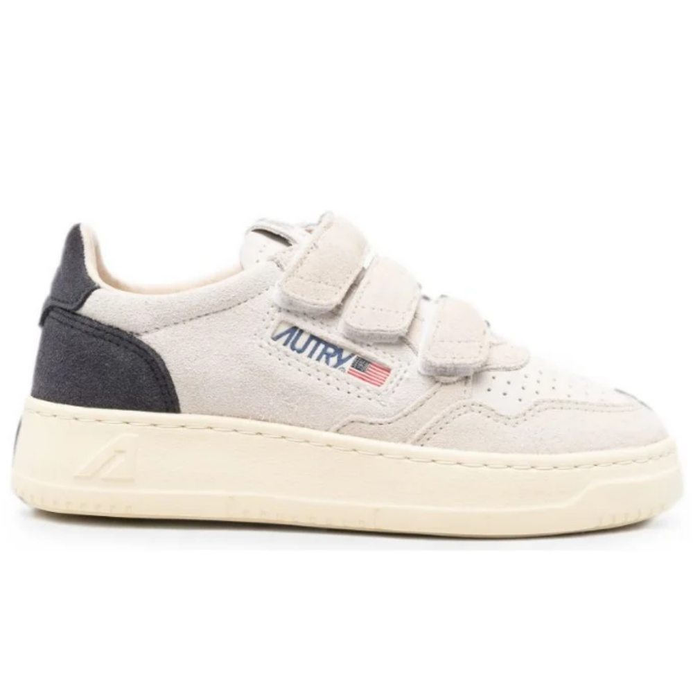 Sneakers per bambini Autry Kids bianche con baffo nero KILK TS29 AuTRY KIDS