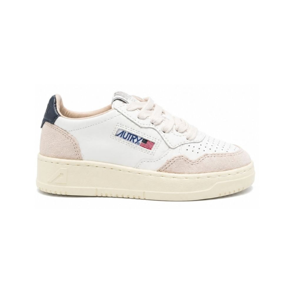 Sneakers per bambini AuTRY Kids beige con inserti blu KULK FS06 AuTRY KIDS